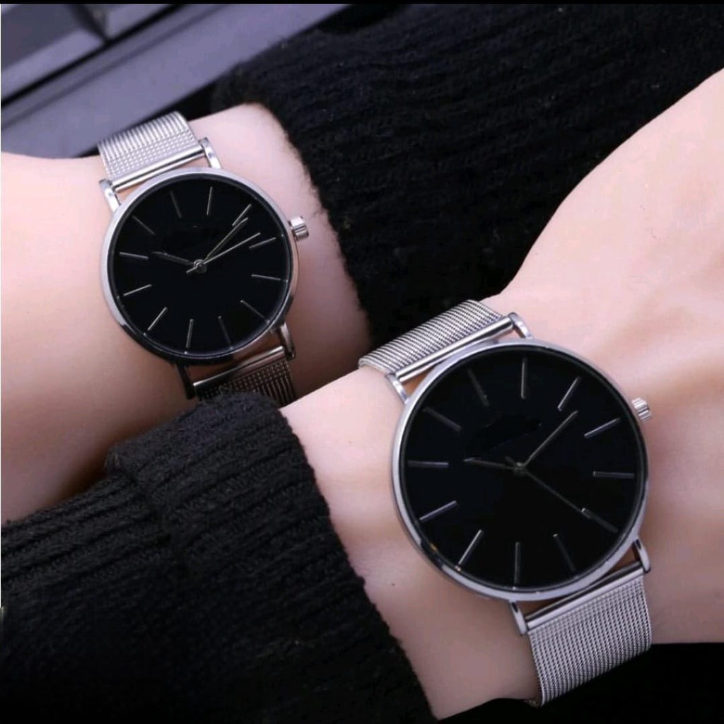 [KWS] Jam Tangan Couple/Pria/Wanita DwE Pemium Classic Strap Rantai Pasir Murah