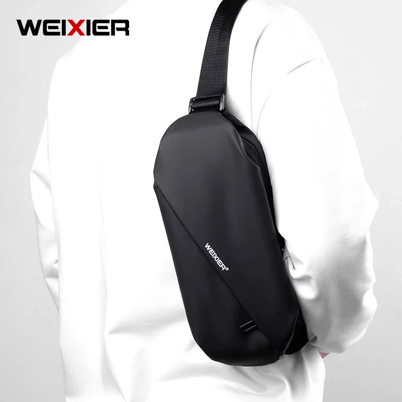 Tas WEIXIER 8641 Original Tas Selempang Pria Waistbag Anti Air