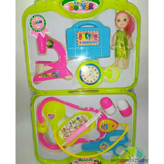 Restock Dokter set koper+boneka