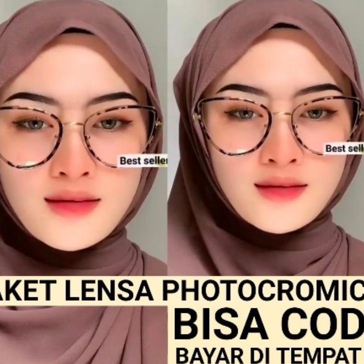 Special TERSE-SHOPEE  KACAMATA MINUS FRAME AMAYA 98525 LENSA ANTI RADIASI KACAMATA POCROMIC  KACA MA