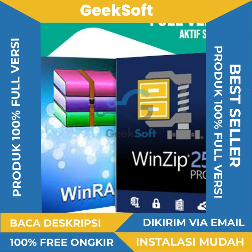 Paket Winzip dan Winrar FUll Version Aktif selamanya