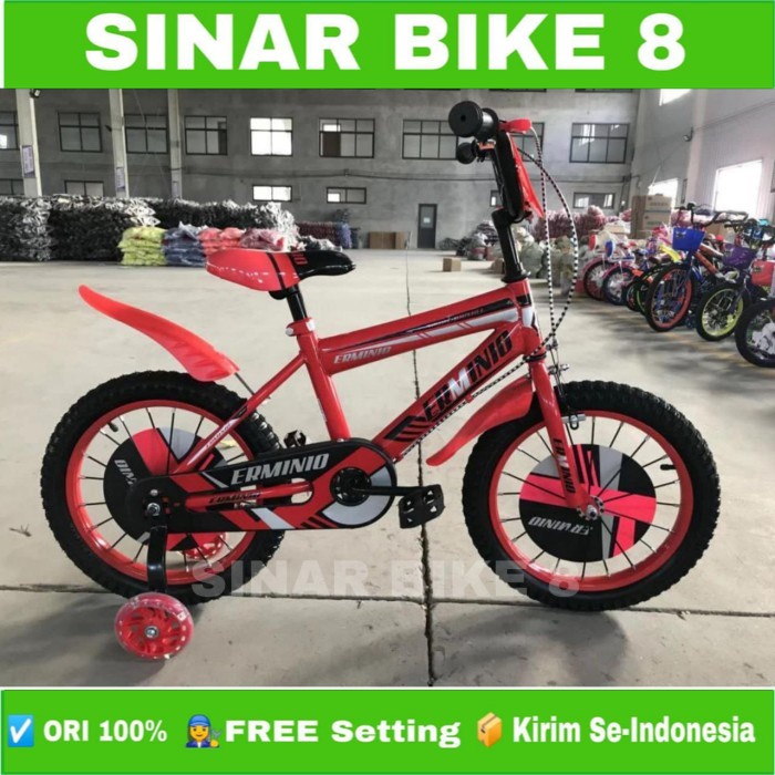 Sepeda Anak Laki BMX ERMINIO 237 Ukuran 12&quot; 16&quot; dan 18 Inch