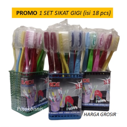 SIKAT GIGI SET HARGA PER 18 PCS