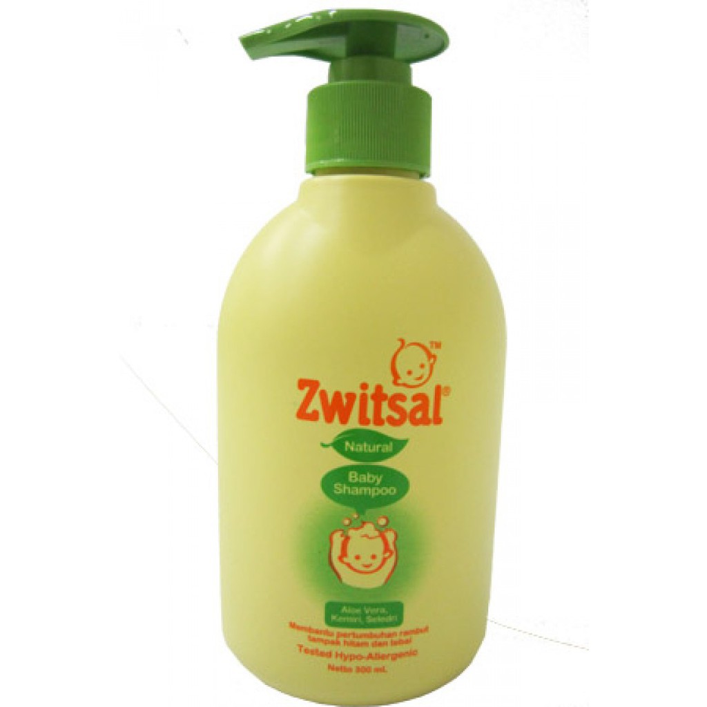 Zwitsal Natural Baby Shampo Shampoo Aloe Vera Kemiri Seledri Pump 300 ml