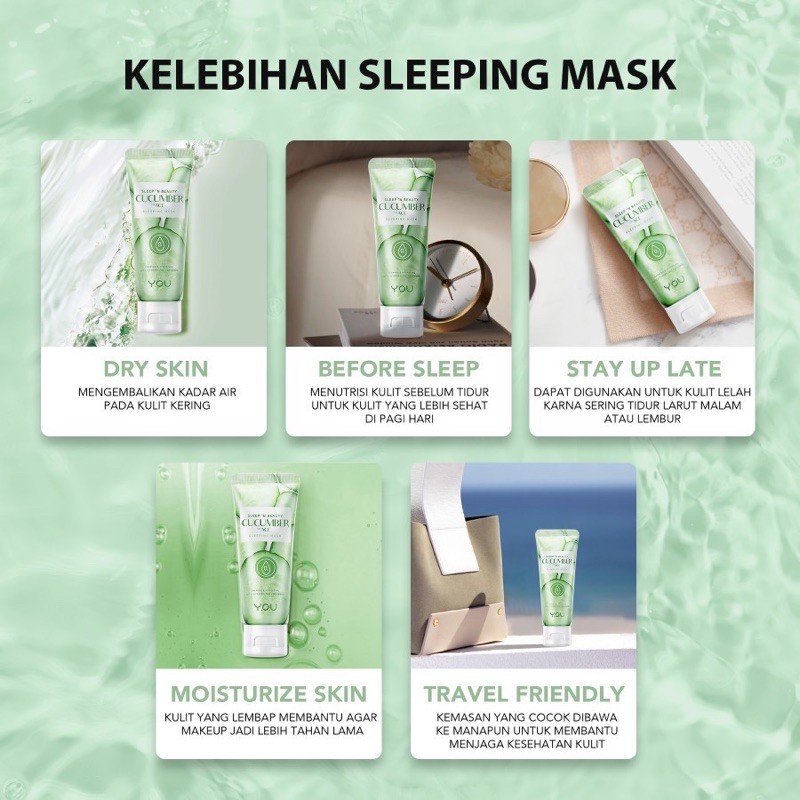 YOU Sleep &amp; Beauty ACE Sleeping Mask / Sleeping Mask YOU ( YOU MAKEUPS OFFICIAL STORE )