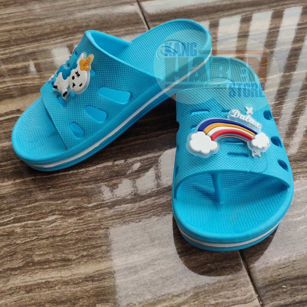 269DU Sandal Anak Kecil Cewek Jepit Kokop Dengan Karakter Unicorn Sendal Dulux