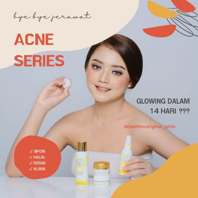(BISA COD) BEBWHITE C PAKET ACNE SERIES/BBC/PAKET ACNE BBC ORIGINAL/SKINCARE PENGHILANG JERAWAT