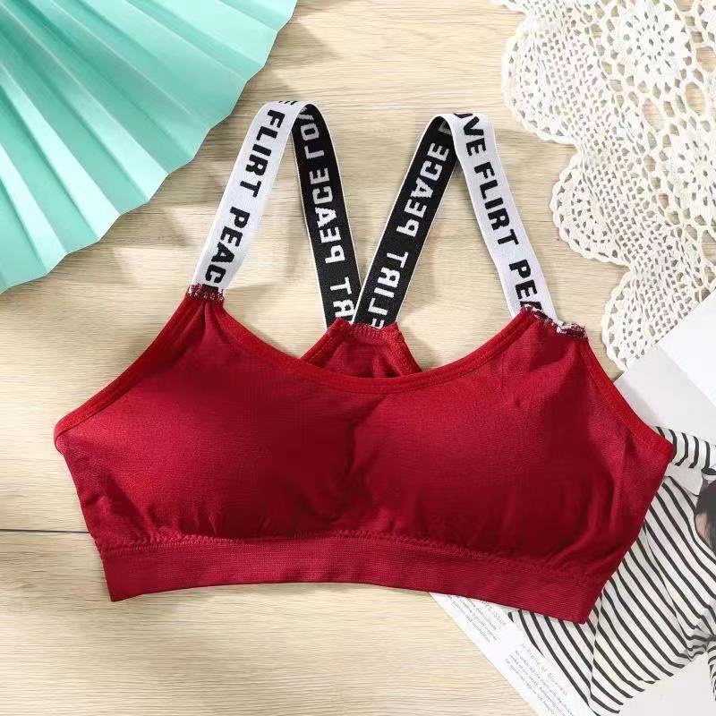Sport Bra Push Up Gym Fitness Senam Zumba Jogging Yoga Pakaian Dalam Olahraga Wanita High Quality-bra-9 Merah