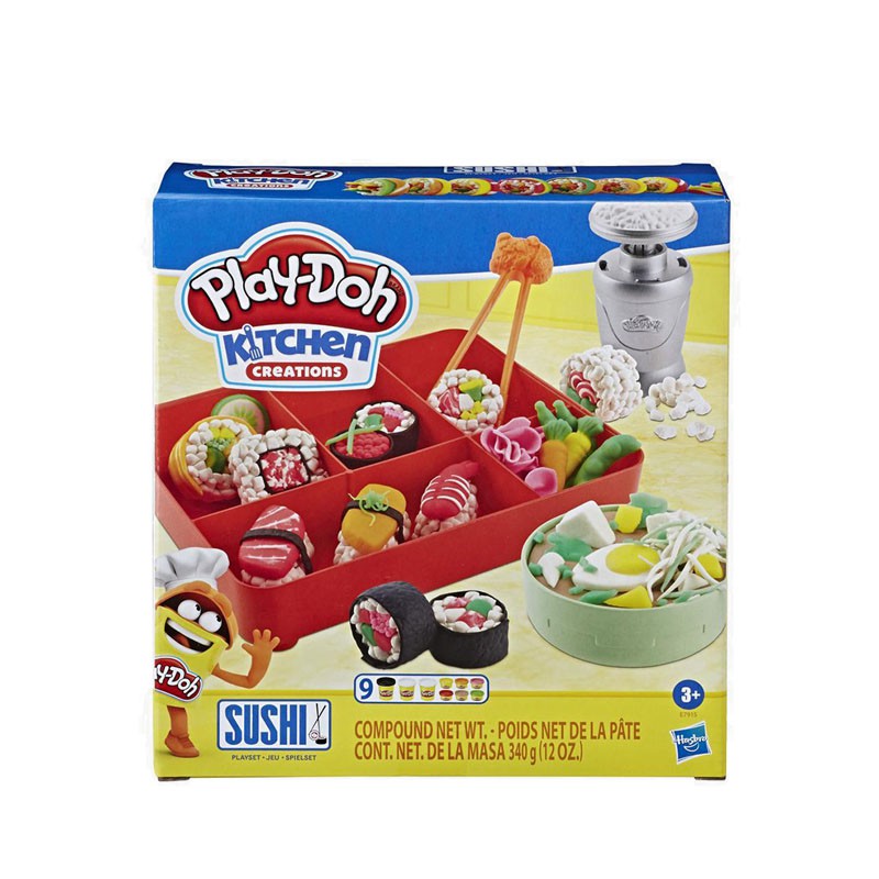 PlayDoh Kitchen Creations Sushi Play Food Set - PDOE7915 | Shopee Indonesia