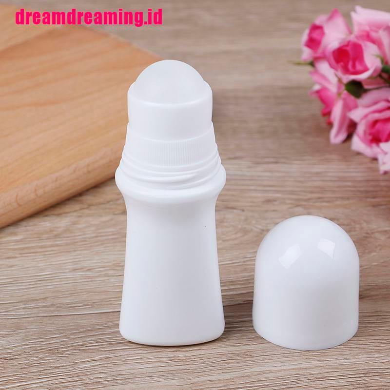 5pcs 30ml Bola Roller Parfum Bahan Plastik Warna Putih