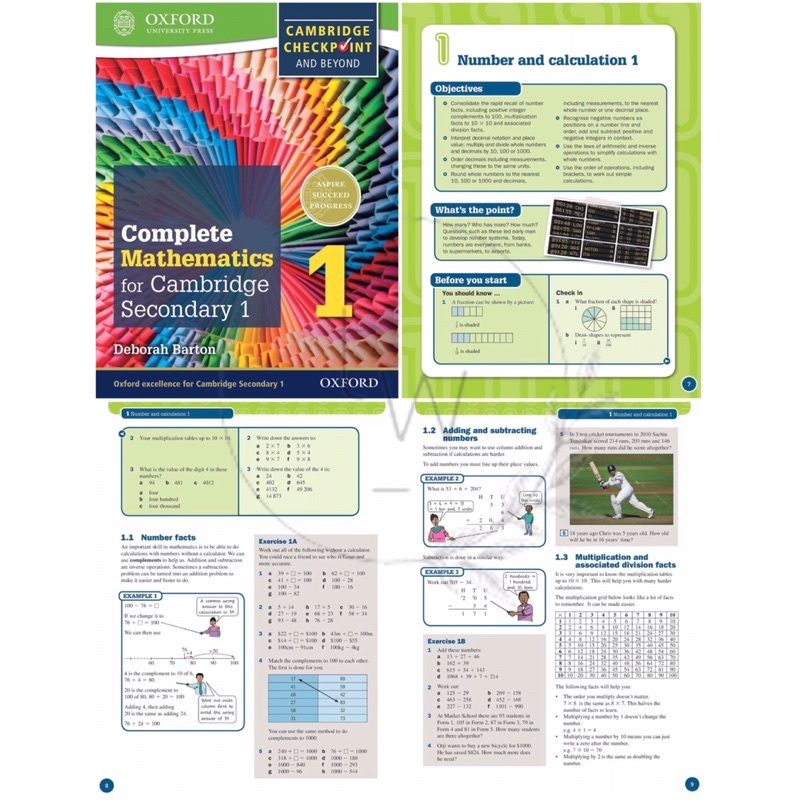 Oxford Complete Biology / Chemistry / Physics / Mathematics 1 2 3 for Cambridge Lower Secondary 1 Checkpoint | Buku Biologi Kimia Fisika Matematika SMP-4