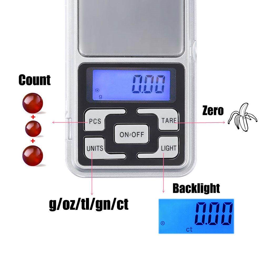 Mi.more Digital Pocket Scale- 0.01g/500g,0.1g / 500g Timbangan Digital Mini