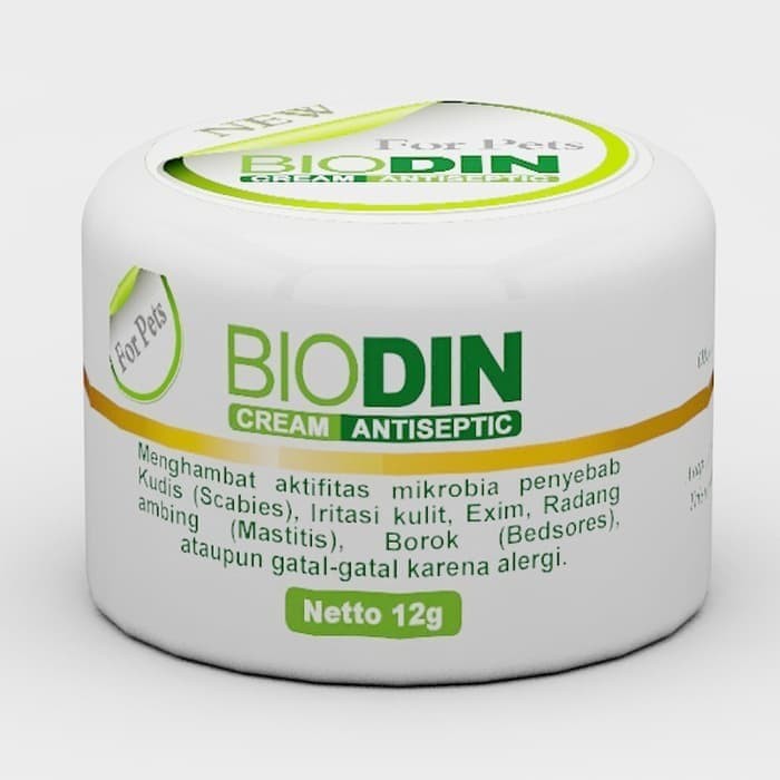Salep Jamur Scabies Biodin / Obat Scabies Jamur / Obat Buduk Kucing-1