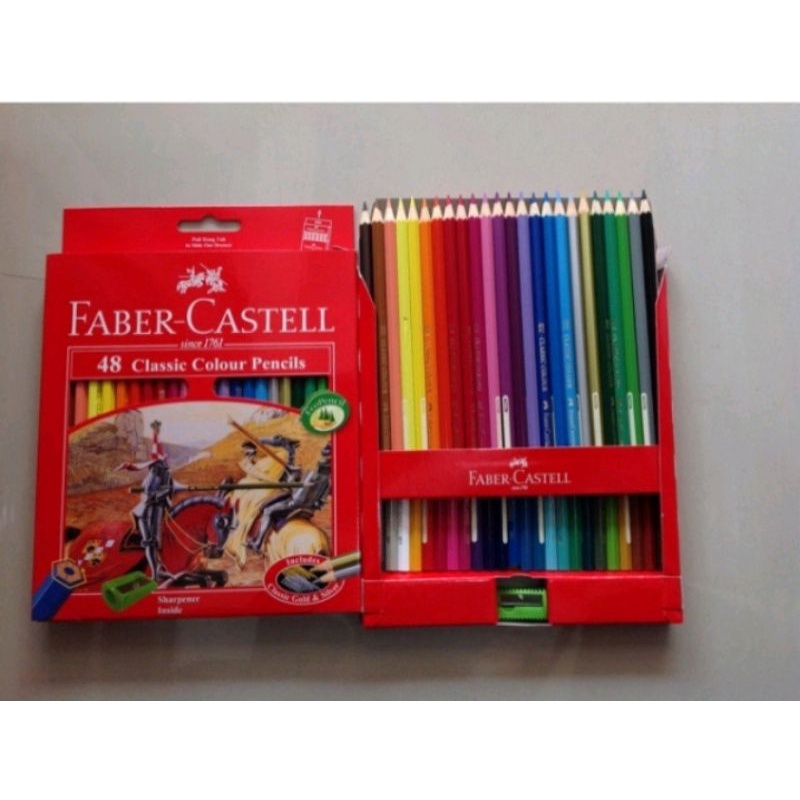 

Pensil Warna / Color Pencil Faber Castell Classic Panjang 48 Warna