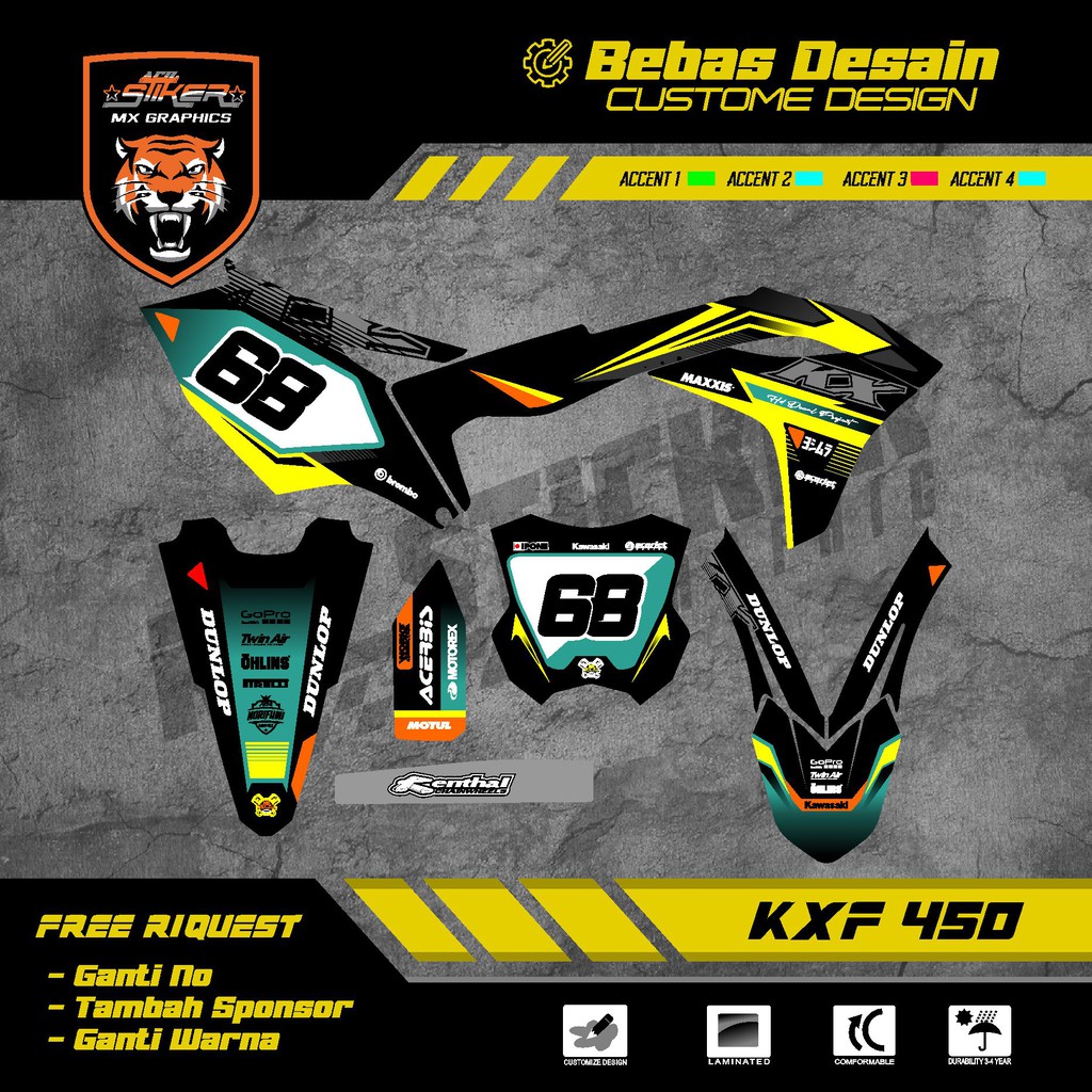 DECAL KXF 450