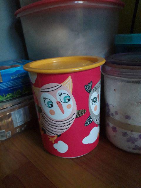 Owl / Birdie Canister Pink (1 Pcs) Toples Susu Tupwr