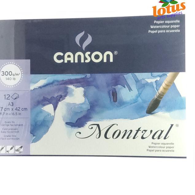 

☺ Canson Montval A3 300gsm 12 sheets - watercolor paper ➪