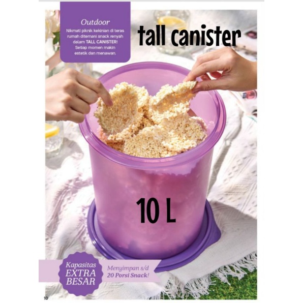 tall canister 10 liter warna ungu muda promo sept 2021