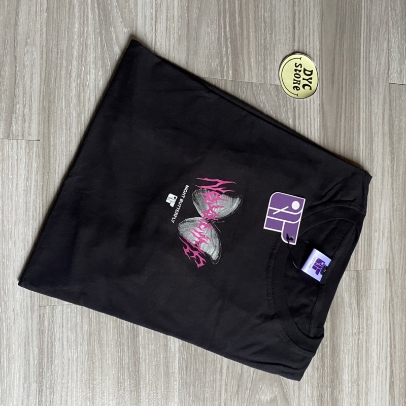 BAJU KAOS PRIA DISTRO ORIGINAL NEXT-TIME BUTTERFLY HITAM PENDEK / KAOS DISTRO SABLON PLASTISOL