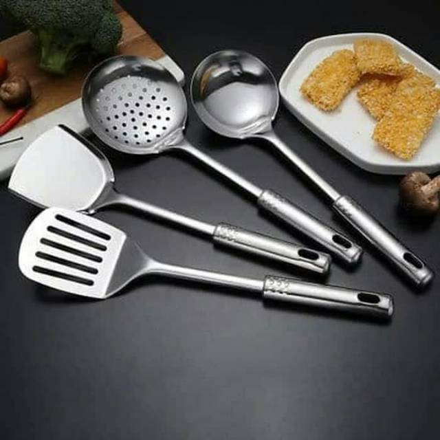 SPATULA SET ISI 4 STAINLESS