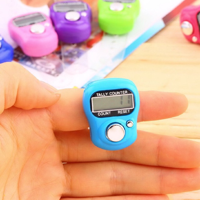 Alat jam hitung tasbih digital elektronik lucu finger counter jam hias murah