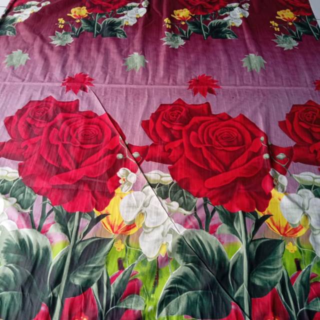 Karpet quilting motif bunga uk jumbo