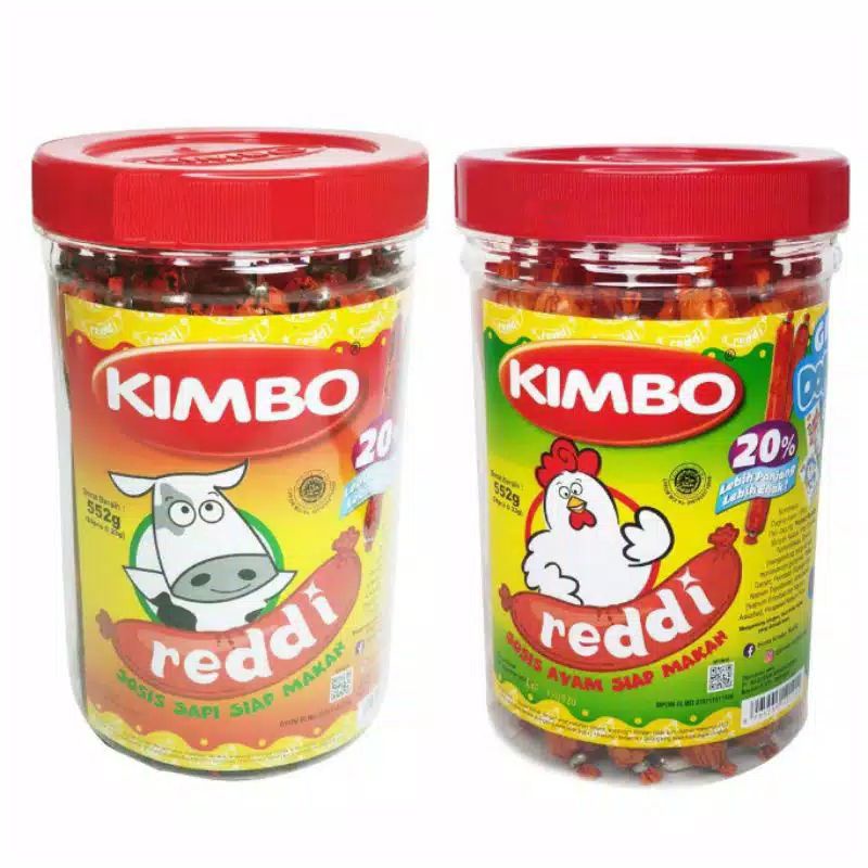 

Kimbo Sosis Ayam & Sapi Toples isi 24pcs bonus 3pcs