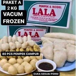 Paket A Isi 80 pcs Pempek Lala 26 Ilir Palembang [ VACUM FROZEN ]