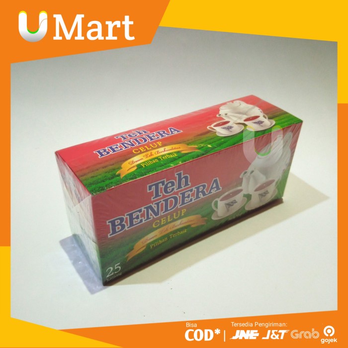 

U Mart - Teh Celup Bendera isi 25 Kantong Kotak