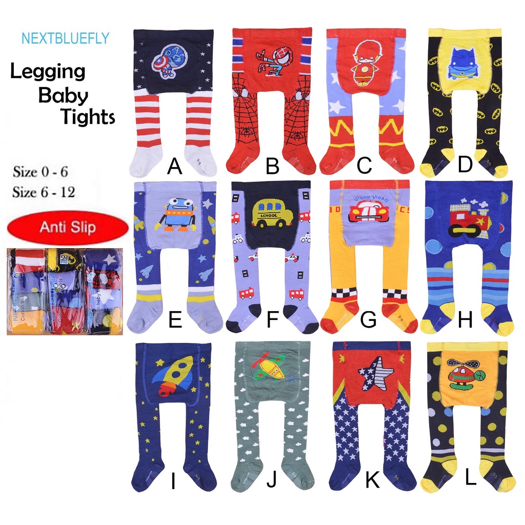 Legging Bayi Cotton Rich Tights Boy - 4556