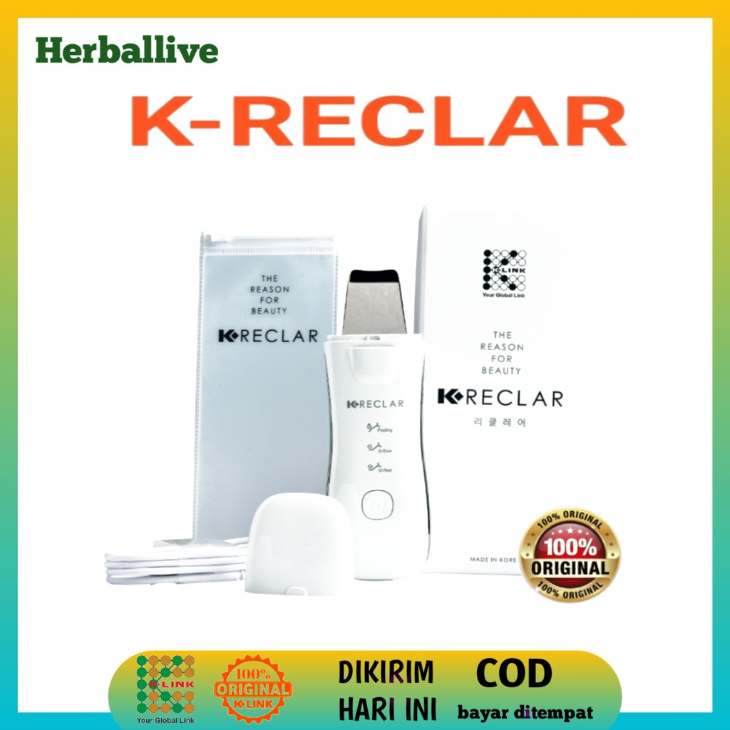 K RECLAR SETRIKA WAJAH GALVANIC ALAT PERAWATAN WAJAH PORTABLE MINI ELEKTRIK Kreclar1200