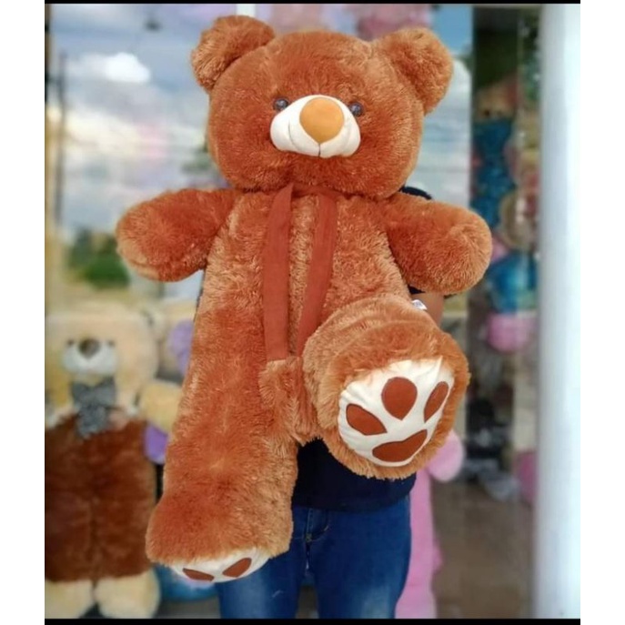 boneka beruang teddy bear syal telapak jumbo