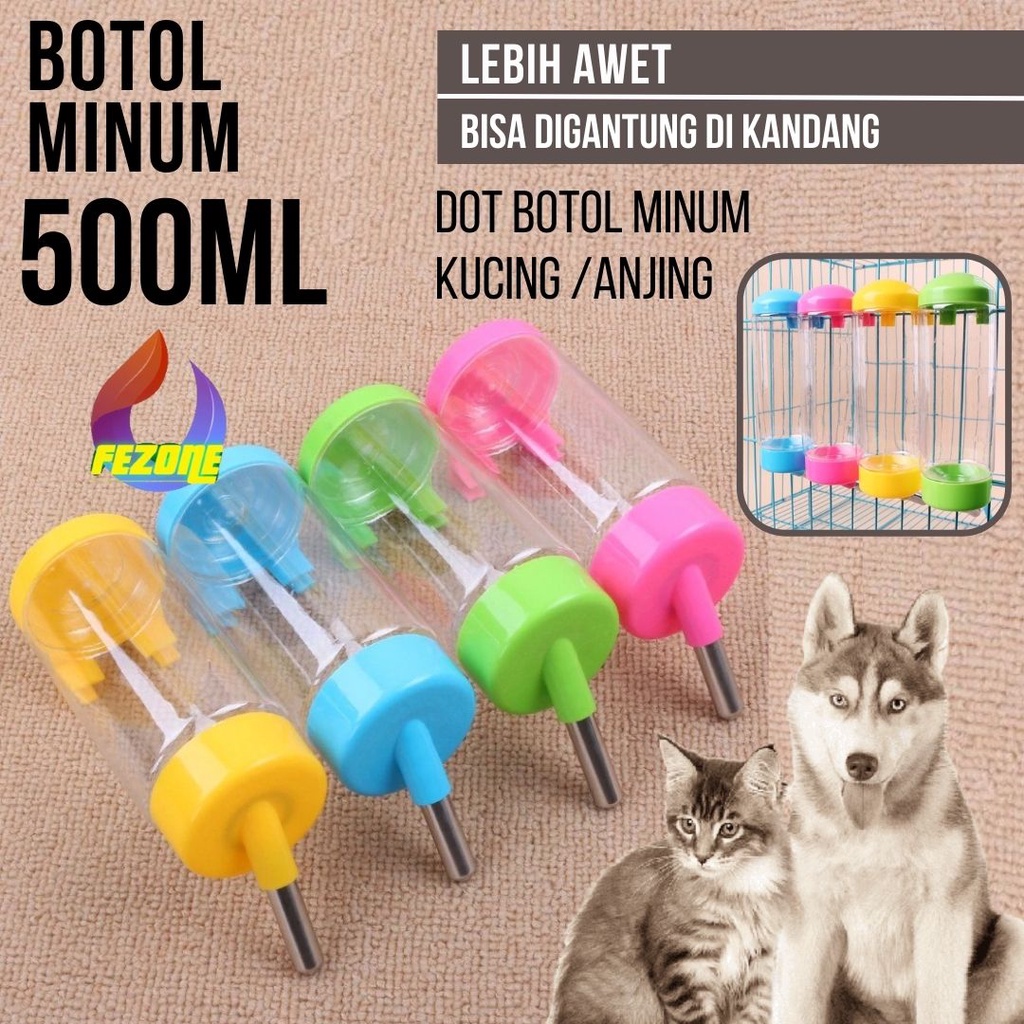 Dot Botol Minum Kucing /Anjing/Kelinci Sweet 500ml FEZONE