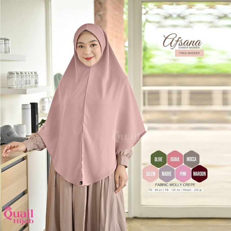 Afsana Quail Hijab//jilbab jumbo