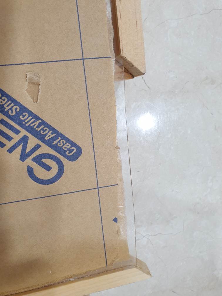 Wooden Sliding Acrylic Box 20x30cm Kotak Kayu Sliding Akrilik