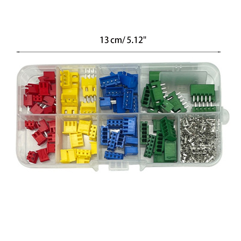 Vivi 230buah 2 54mm 2 3 4 5pin Rumah Adaptor Kabel Konektor Socket Male Dan Female Pin Header Connector Untuk JST-X