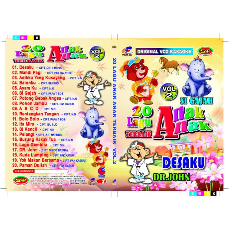 Jual Kaset lagu anak original vcd karaoke 20 lagu anak- anak terbaik