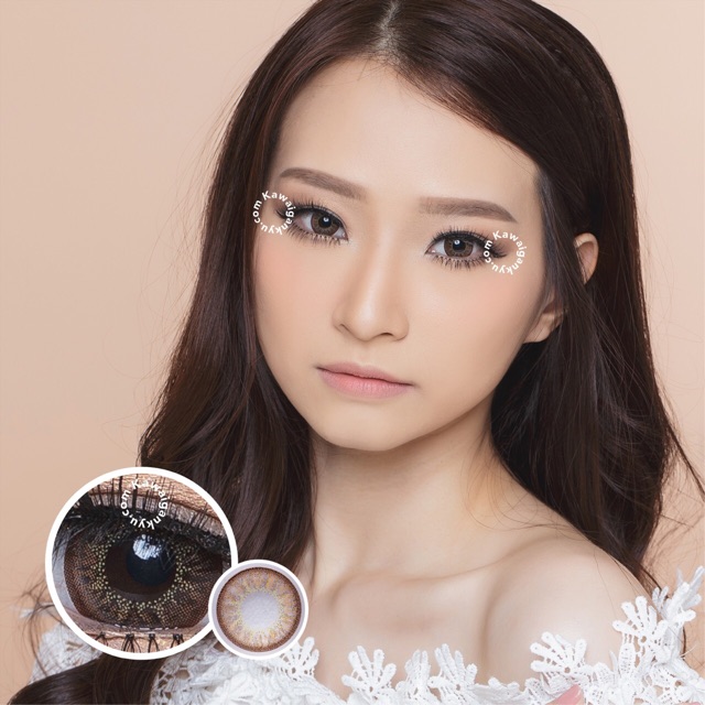 KawaiGankyu Softlens - Princess Luna brown (1botol)