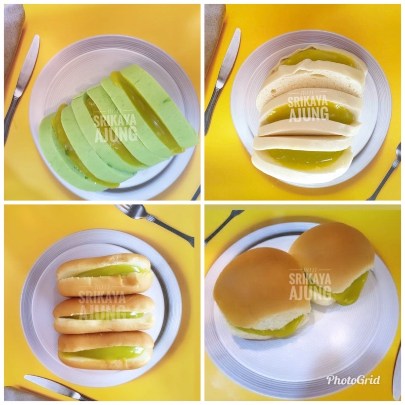 

Roti srikaya Ajung polos tanpa selai