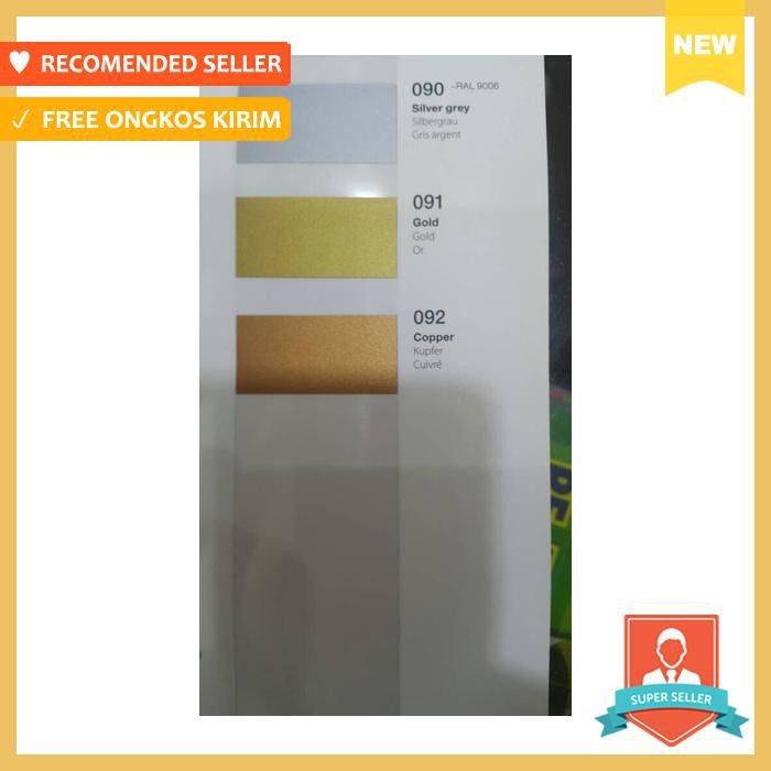 sticker oracal 651 doff/matt (silver, gold & copper)