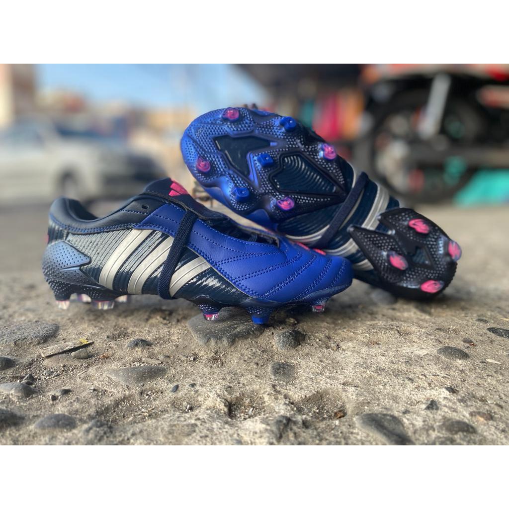 Soccer Adidas Predator PULSE FG UCL - Bold Blue Silver Metallic Shock Pink