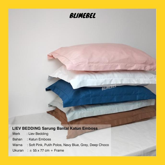 Sarung Bantal Hotel Kingkoil Liev Bedding Bahan Katun / King Koil
