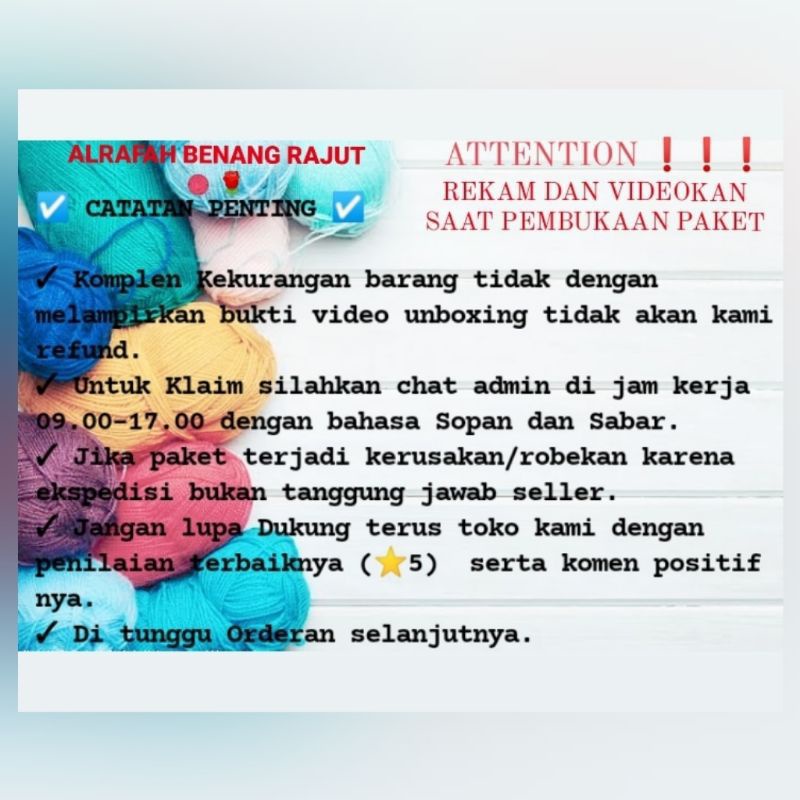 ALRAFAH - BENANG RAJUT POLY KILAP ARMY