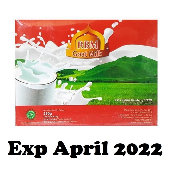 

ds211vz Rbm Goat Milk Etawa Susu Bubuk Kambing 1 Box/10 Sachet - 6 Sachet Xa201As