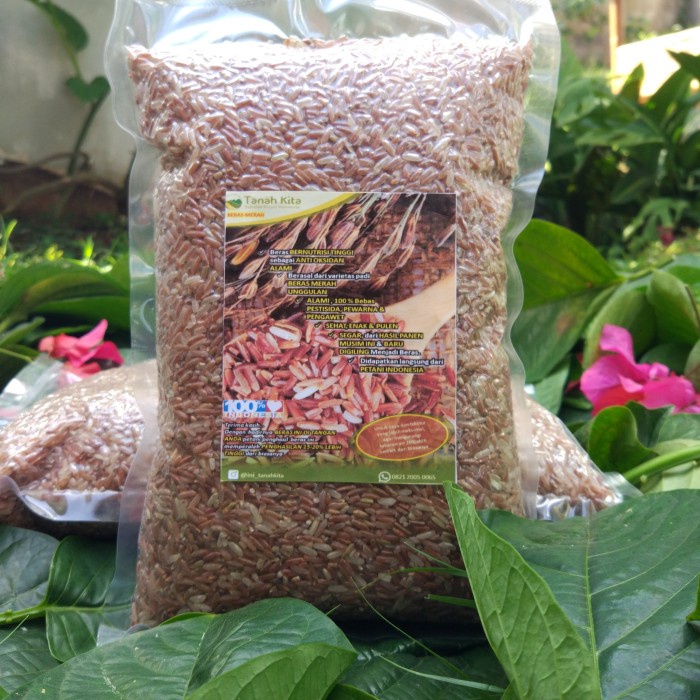 

gr011ttr Beras Merah Pulen Empuk, Fresh Langsung Dari Sawah Petani (1Kg Vacuum) Sv012Ss