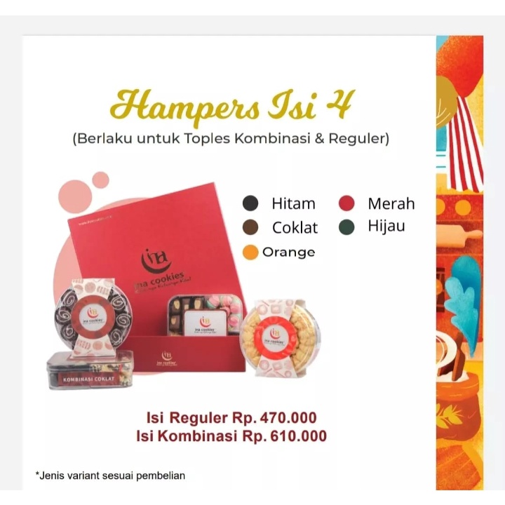 

Hampers Ina Cookies Isi 4