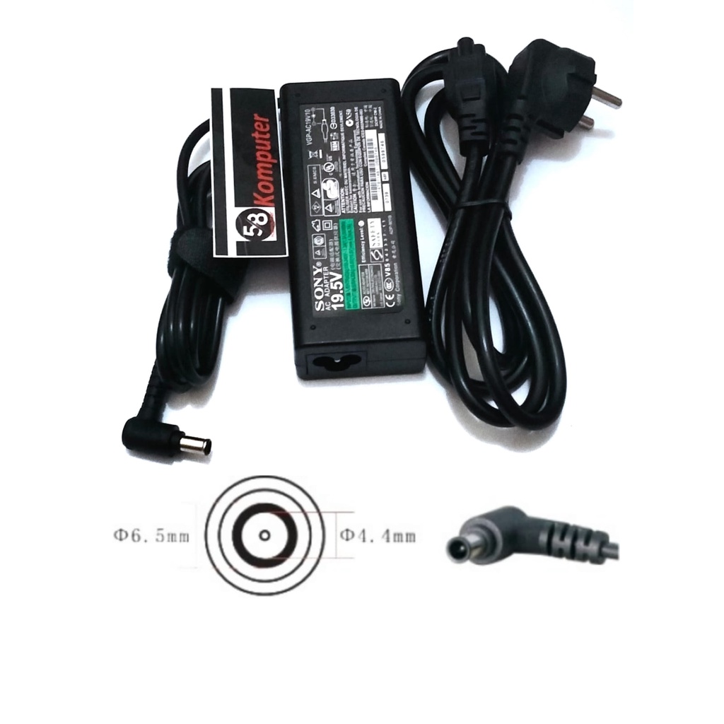 Adaptor Charger Laptop SONY VGN-CR390 VGN-FE550G VGN-FE690 SVE SVF SVS Series VAIO PCG-8D2L 19.5V 4.7A 90W