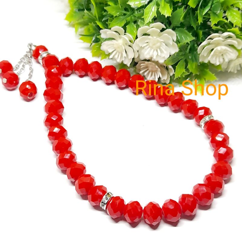 TASBIH BATU MARJAN KRISTAL 8MM 33BUTIR ORIGINAL