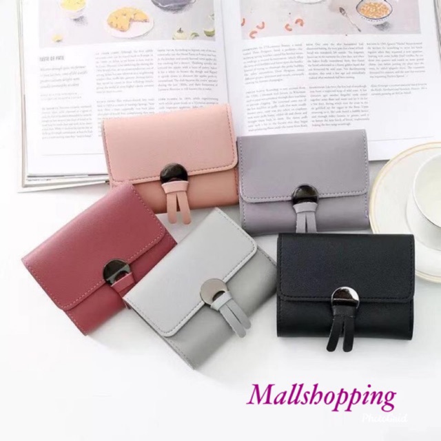 (COD) Dompet Lipat Mini Wanita Korean Fashion Wallet MALLSHOPPING