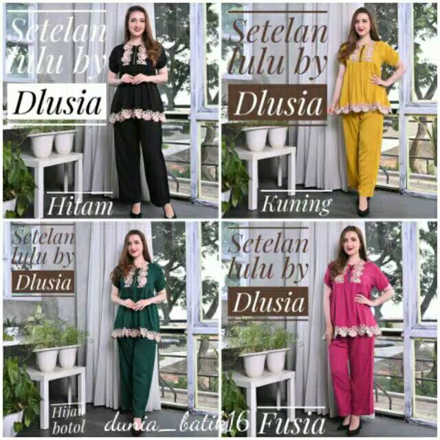 BAJU SETELAN RENDA ARAB LULU BY DLUSIA BUSUI FRIENDLY